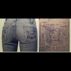 Citizens of Humanity Skull and Bunny Jeans.